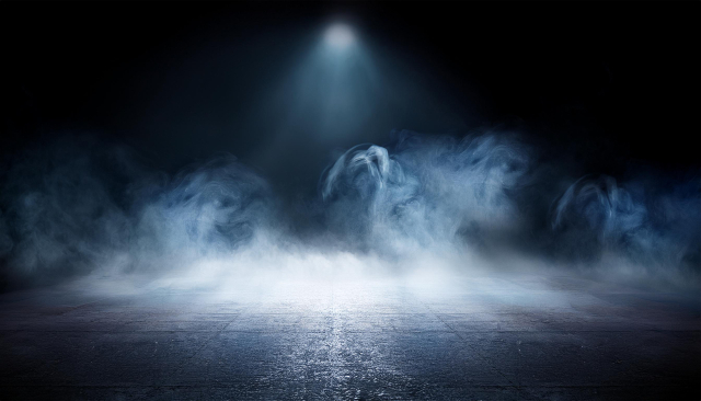 靄がかかったステージ