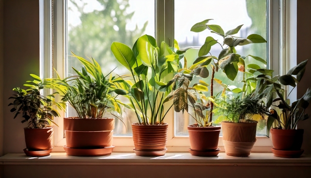 窓際で育てる観葉植物