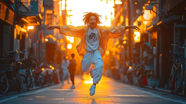 踊るストリートダンサー