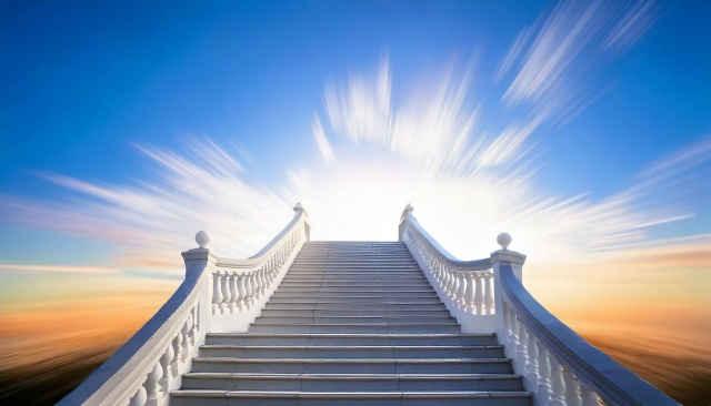 希望を示唆する階段