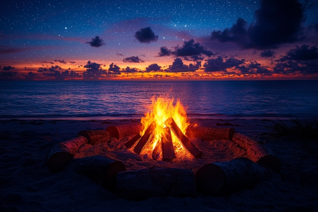 焚き火のぬくもり