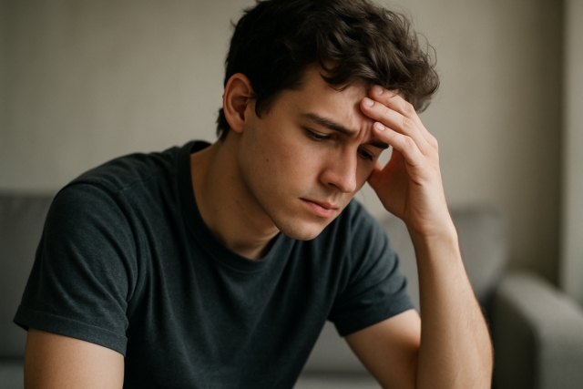 悩む男性