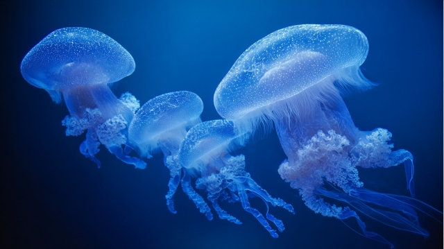 神秘的なクラゲ
