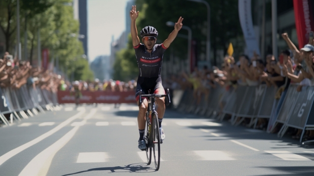 自転車レースの勝者
