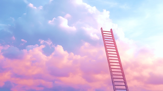 空に届くはしご