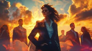 希望を感じさせる女性