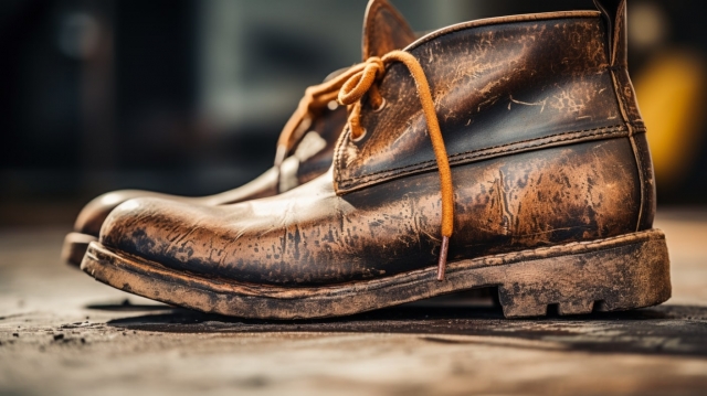 汚れた靴